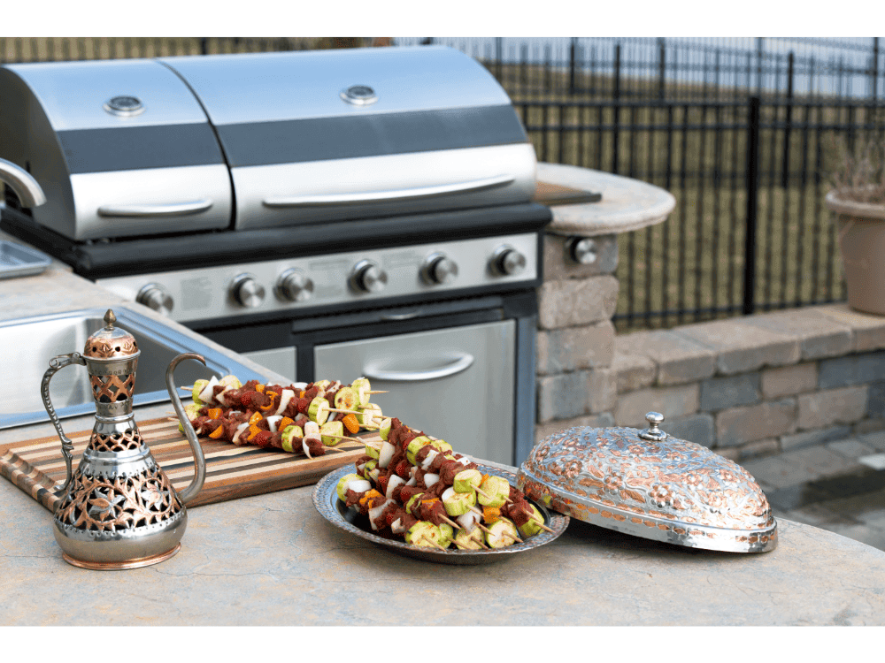 Blog hero photo for "Benefits of Adding an Outdoor Kitchen in Los Angeles" — relevant completed pool/backyard project
