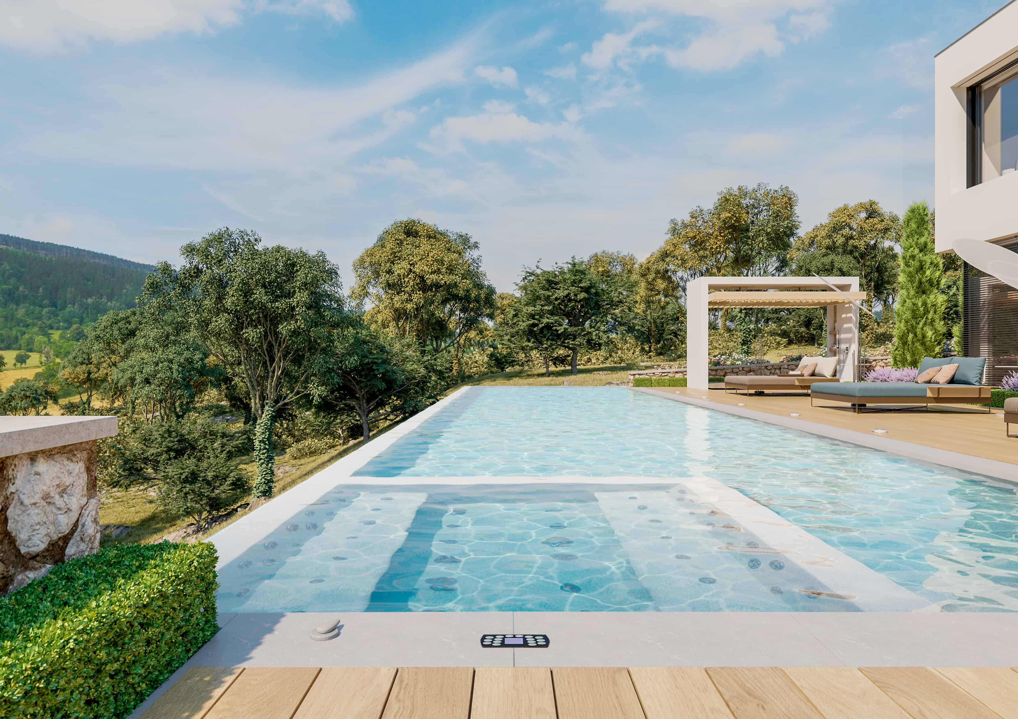 Blog hero photo for "How Long Do Pools Take to Build?" — relevant completed pool/backyard project