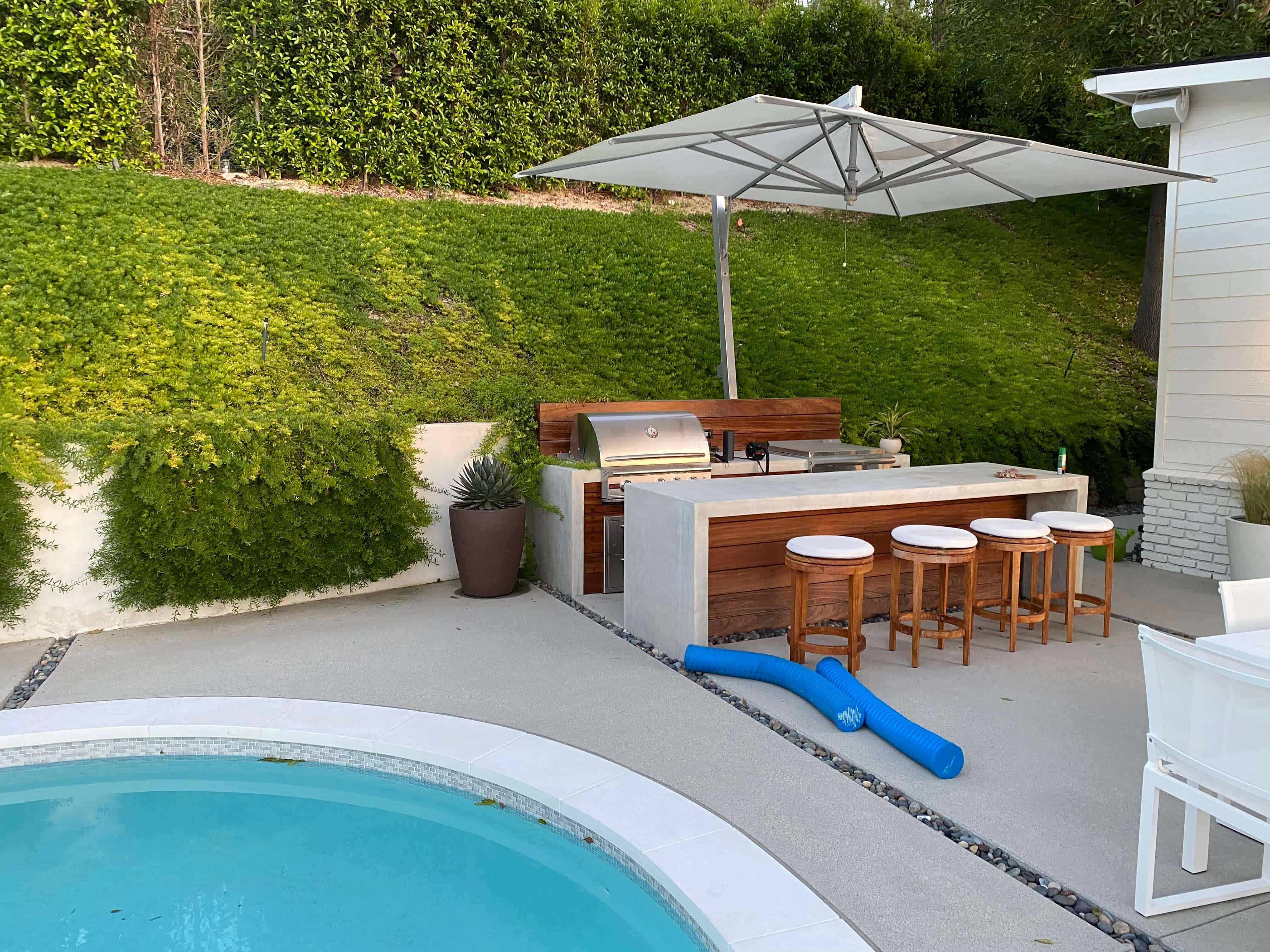 Blog hero photo for "How To Select The Best Pool Contractor In Tarzana, California" — relevant completed pool/backyard project